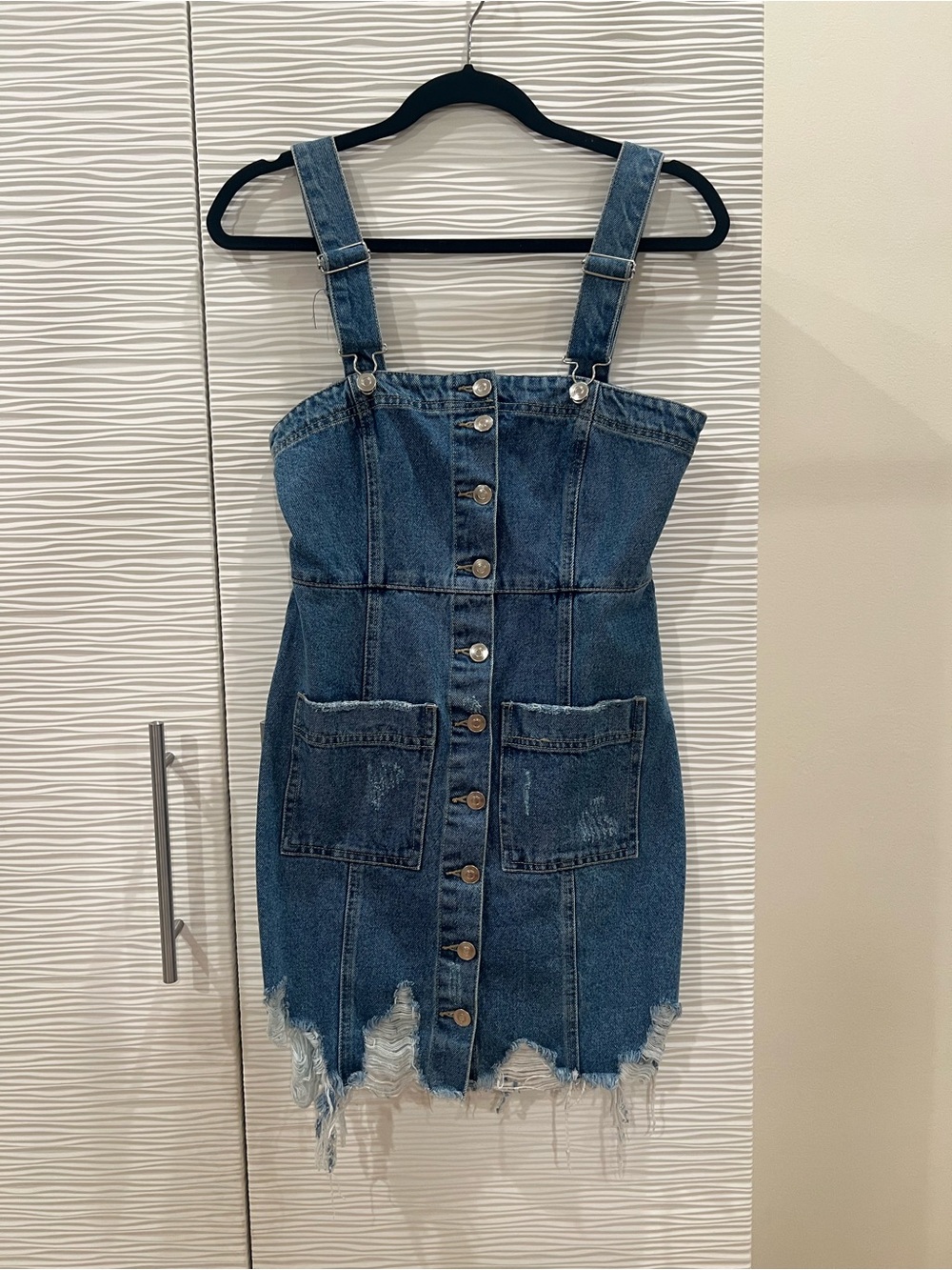 Forever 21 Light Blue Denim Mini Dress